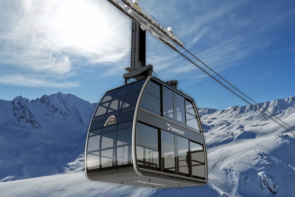 Samnaun gondola Twinliner