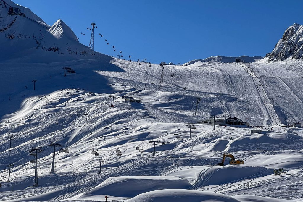 Narty jesienią lodowiec Kitzsteinhorn - Kaprun
